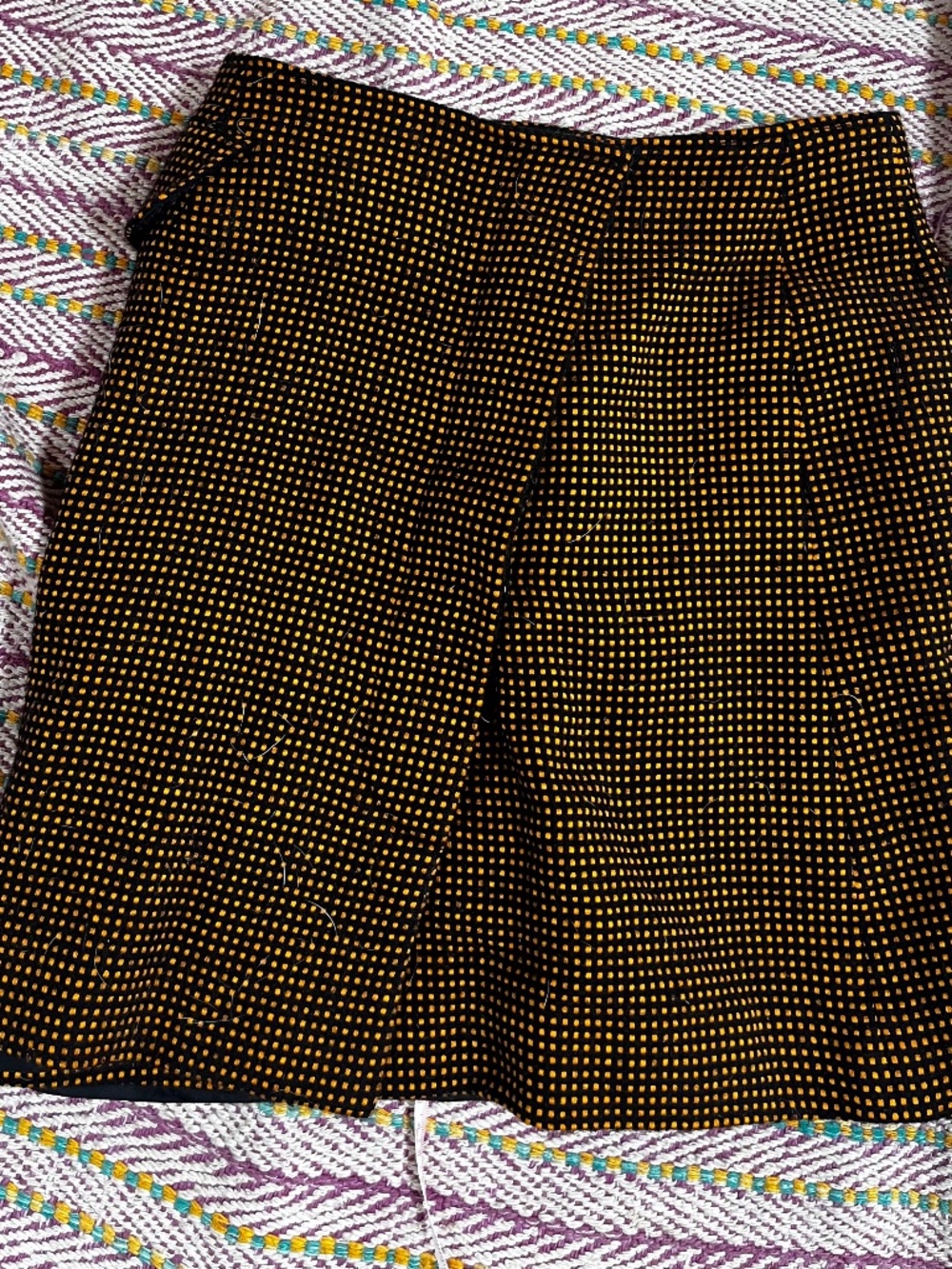 Christian Dior vintage academia orange black mini 26 waist